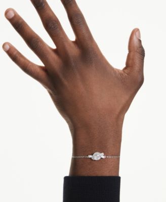 Swaroski Matrix  Rhodium Plated Bracelet