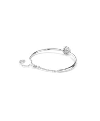 Swaroski Dextera Rhodium Plated Bangle