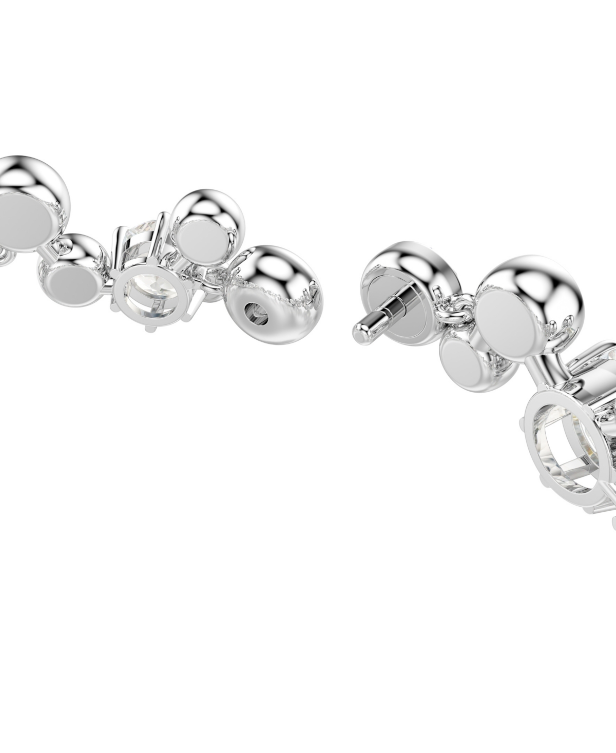 Swarovski Swaroski Constella Rhodium Plated Bracelet In Silver