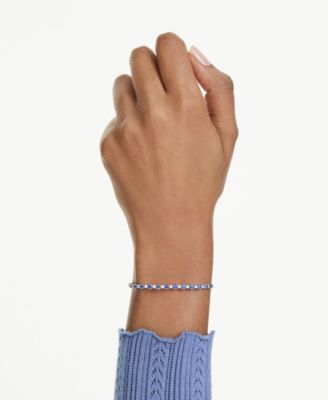 Swaroski Matrix Rhodium Plated Tennis Bracelet