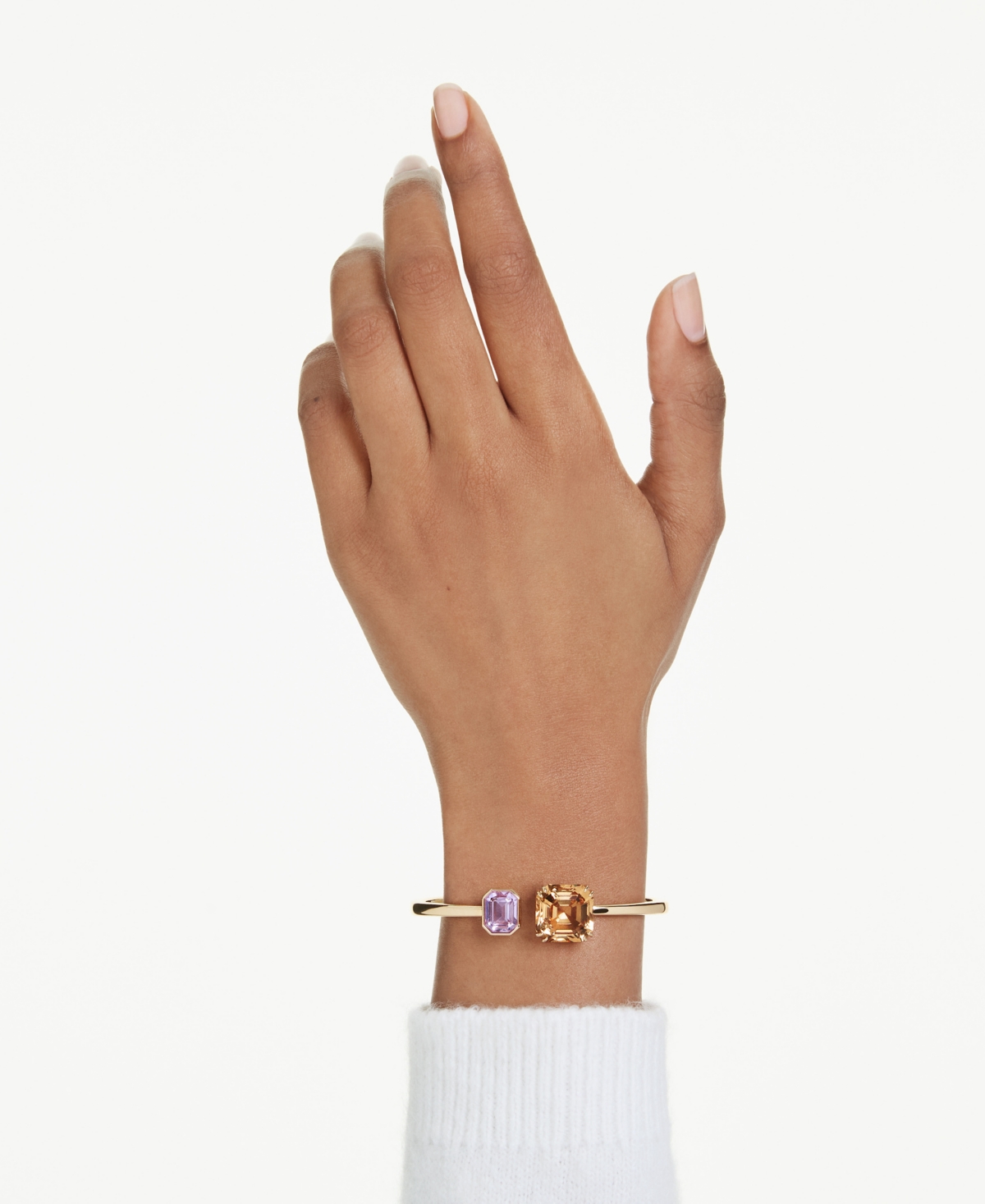Swarovski Swaroski Millenia Gold-tone Plated Bangle In Gold