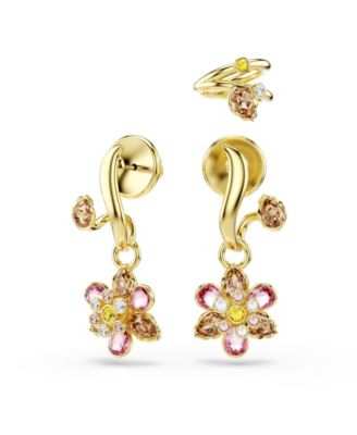 Idyllia Gold-Tone Plated Set of Three Earrings