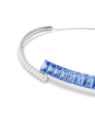 Matrix Rhodium Plated Choker Necklace