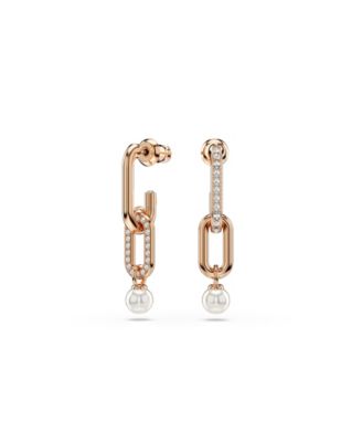 Constella Rhodium Plated Drop Earrings