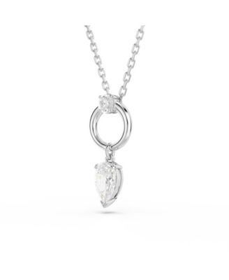 Mesmera Rhodium Plated Pendant Necklace