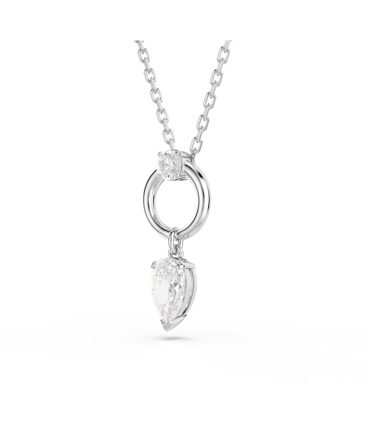 Swarovski Mesmera Rhodium Plated Pendant Necklace In Silver