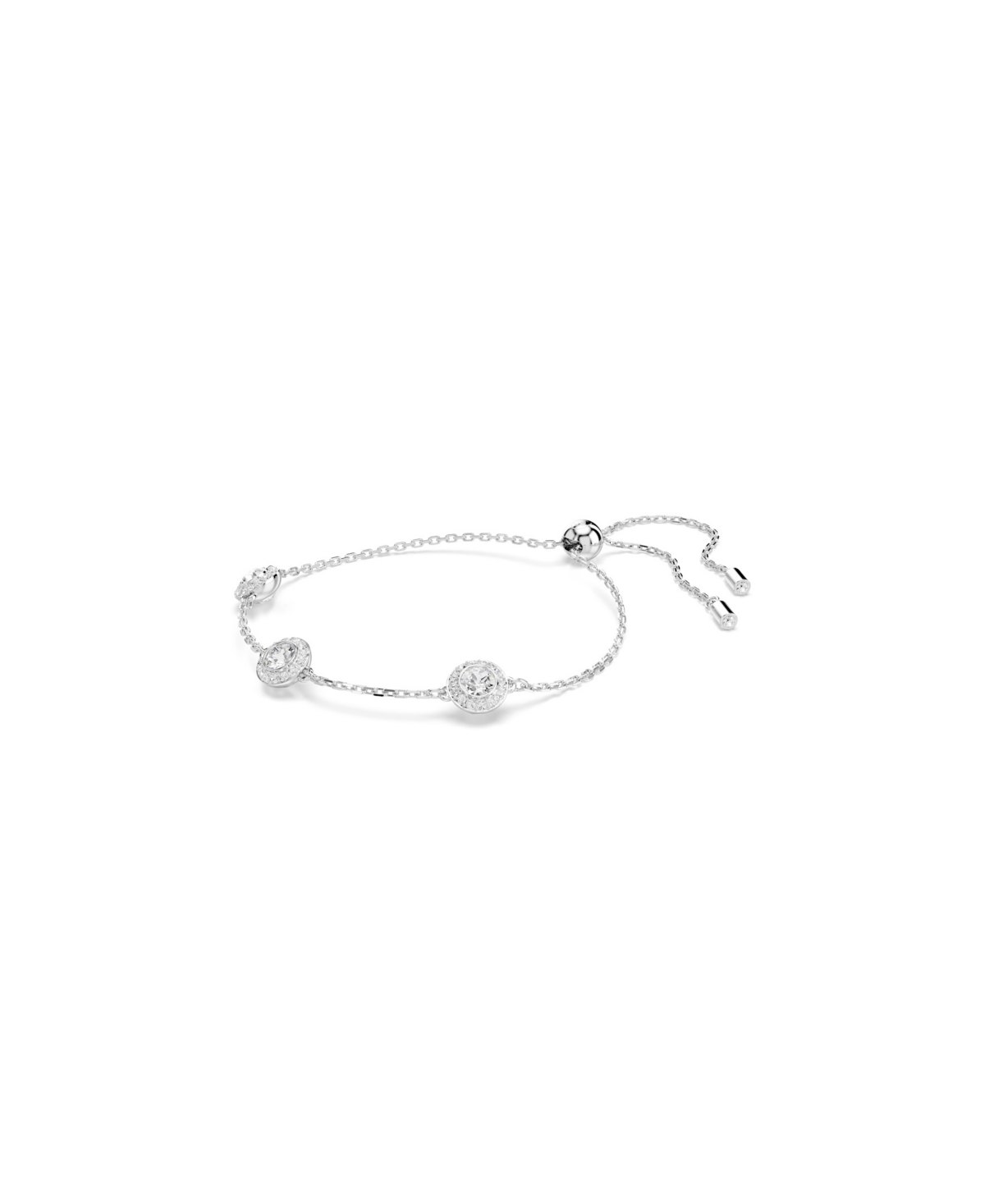 Swarovski Una Crystal Rondelle Angelic Chain Bracelet In Silver