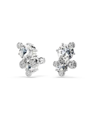 Constella  Rhodium Plated Stud Earrings