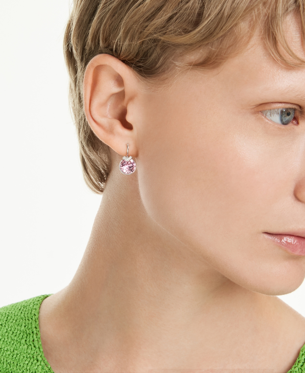 Swarovski Bella V Gold-tone Plated Drop Earrings In Metallic