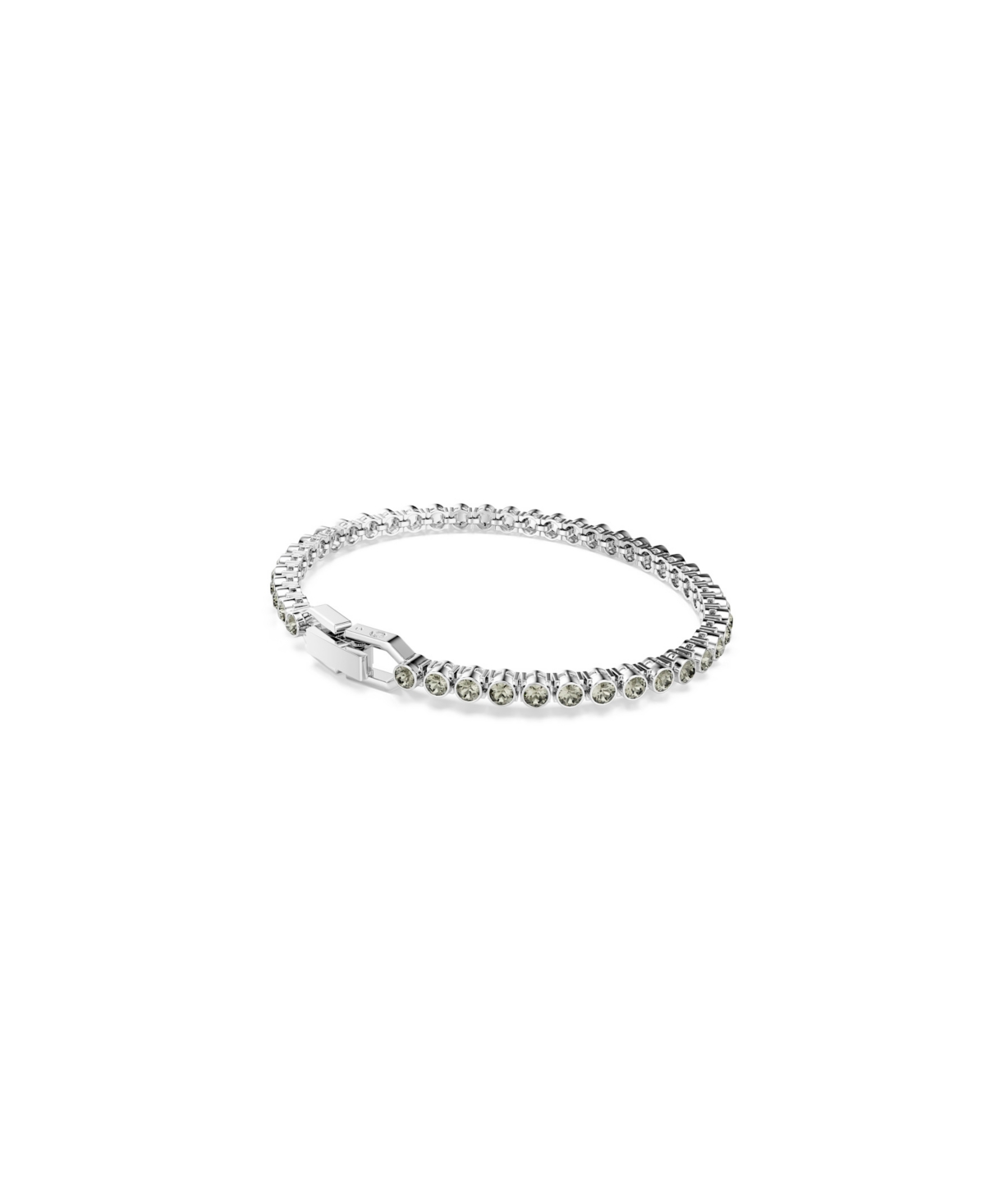 Swarovski Swaroski Imber Emily Rhodium Plated Tennis Bracelet In Metallic