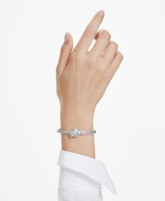 Swaroski Matrix Rhodium Plated Bangle