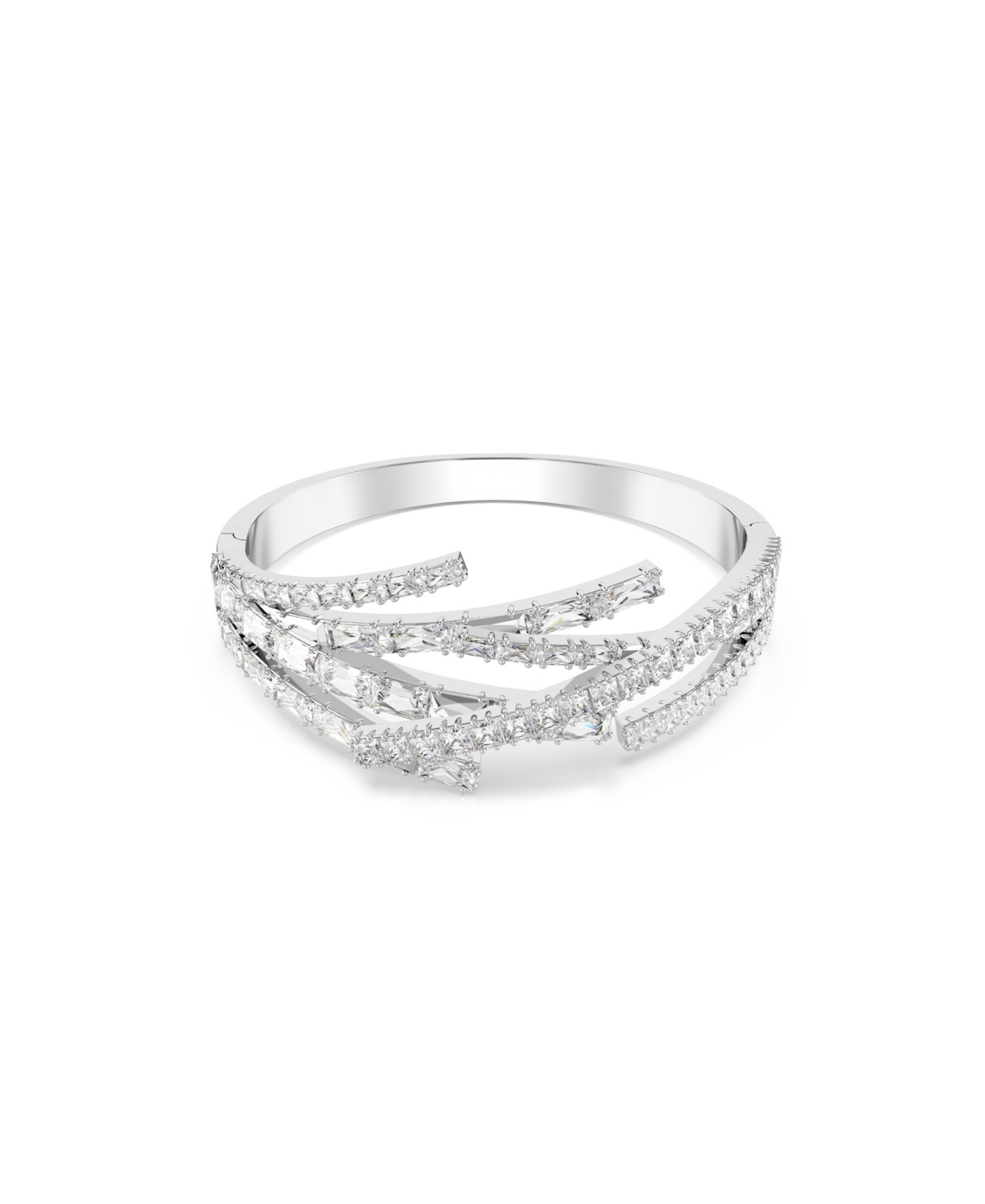 Swaroski Matrix Rhodium Plated Bangle