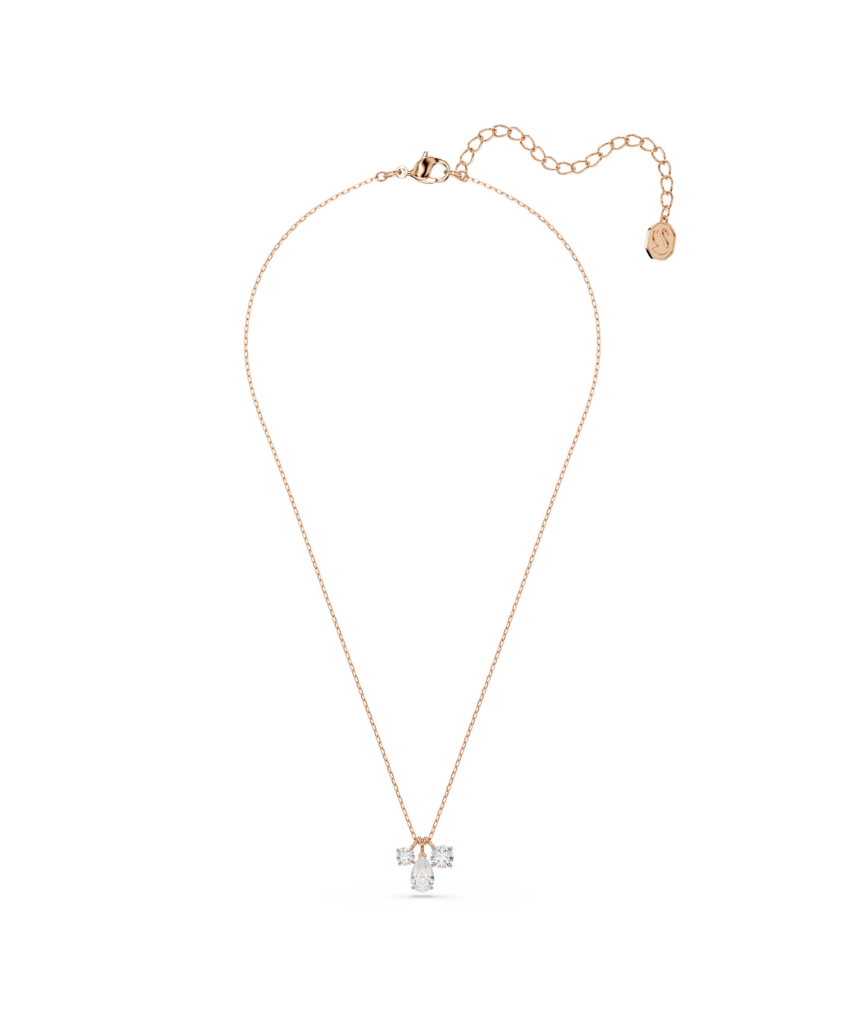 Swarovski Mesmera Rose Gold-tone Plated Pendant Necklace In Gold