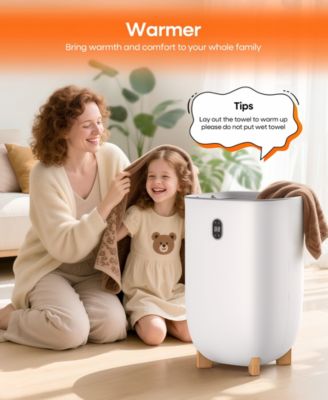 35L Large Home Towel Warmer Dryer Bucket with Aromatherapy, Auto Shut-off Function