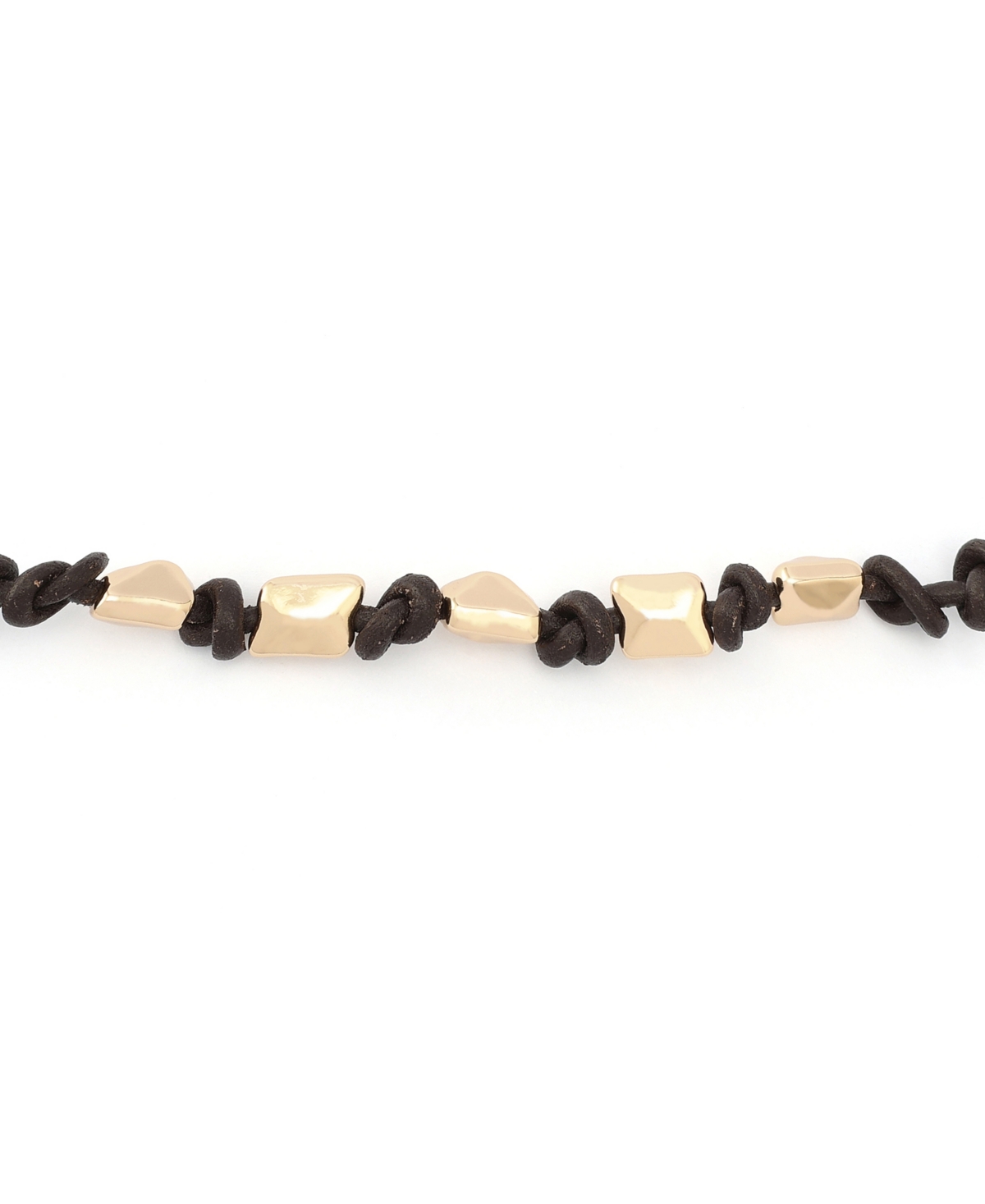 Robert Lee Morris Soho Gold Heirloom Charms Pyramid Woven Bracelet