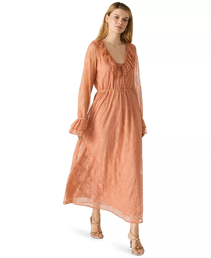 Women's Rosabella Ruffle Collar Midi Dress - thumbnail 2