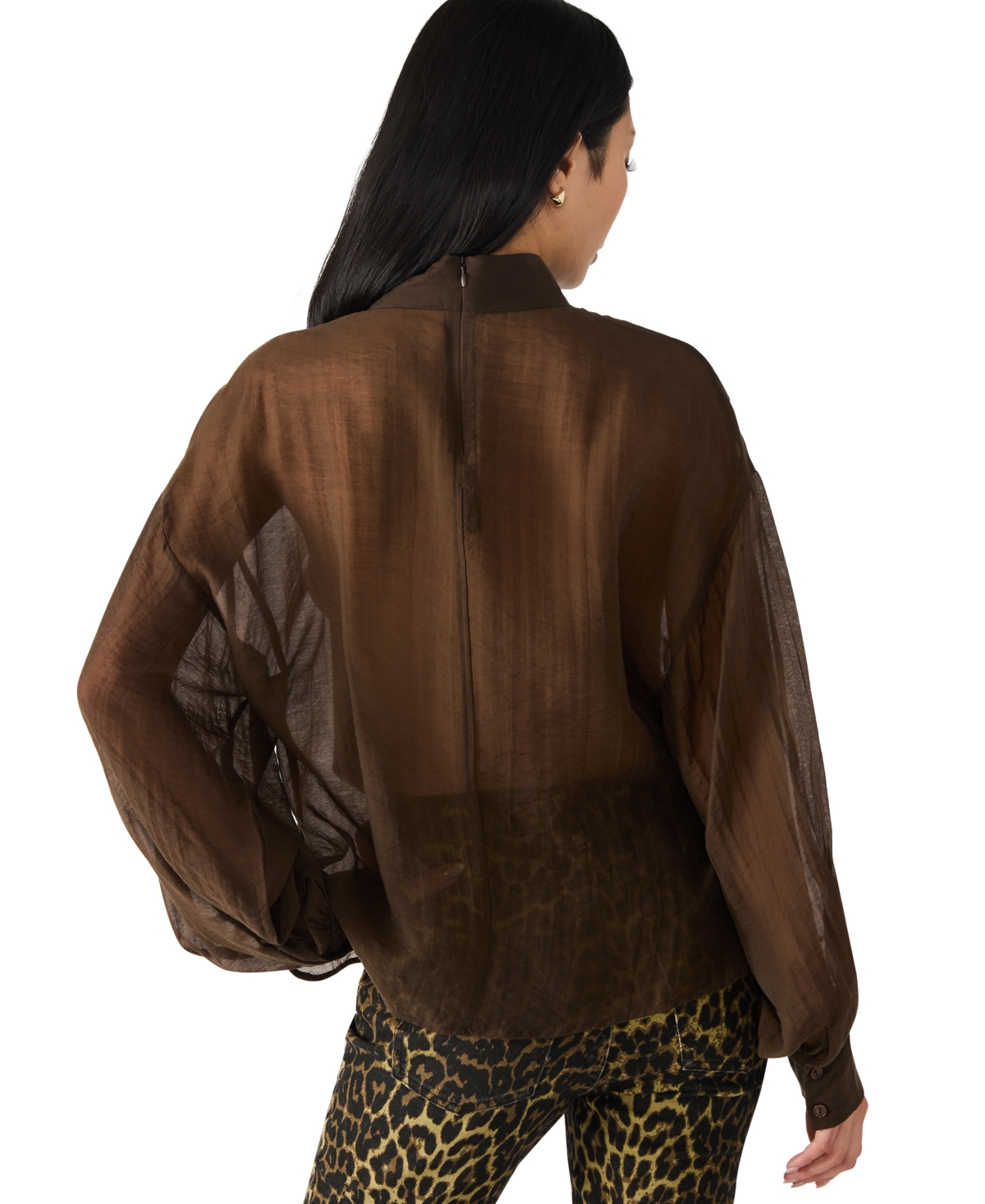 Steve Madden Sutton Top In Brown