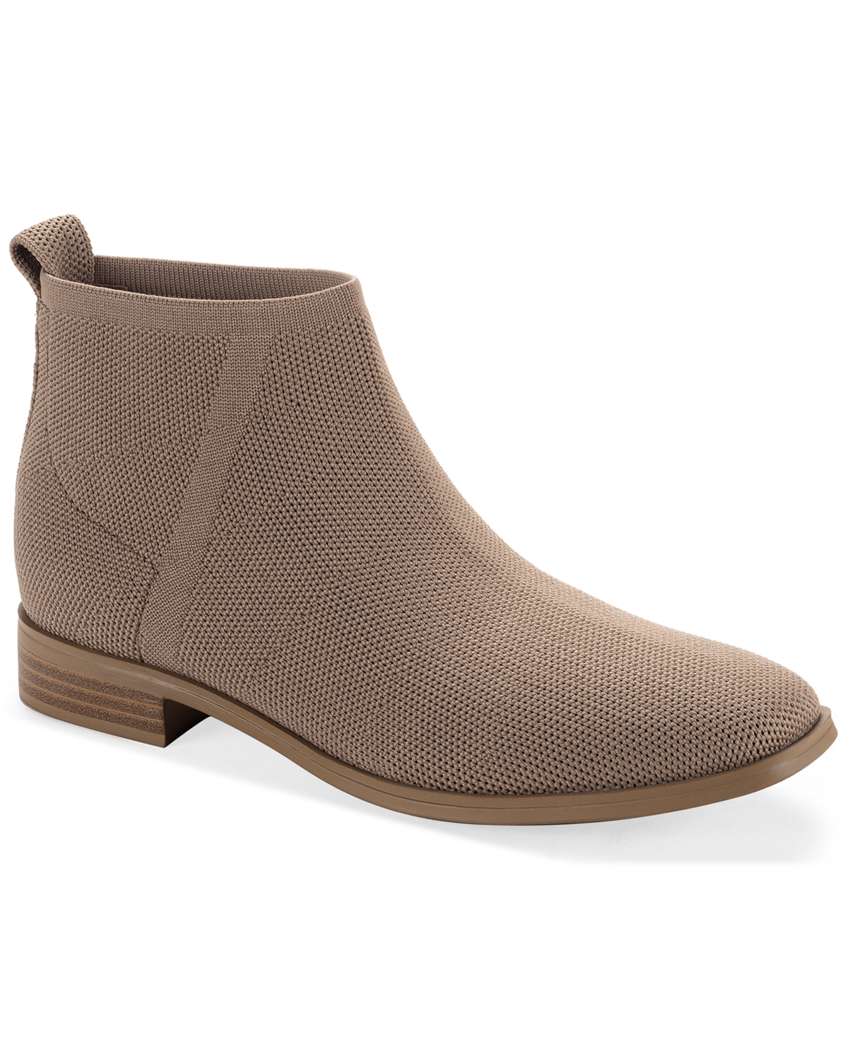Style & Co Women's Barriee Round Toe Booties, Created For Macy's In Brown