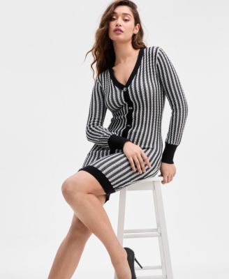 Women's Josie Ribbed V-Neck Cardigan Dress