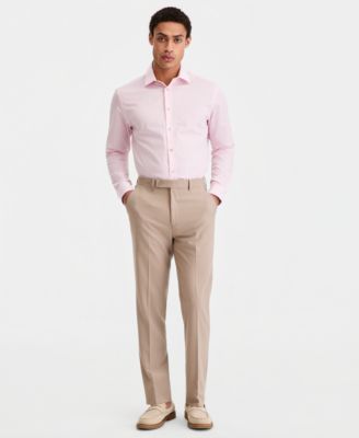 Men's Slim-Fit Solid Dress Pants