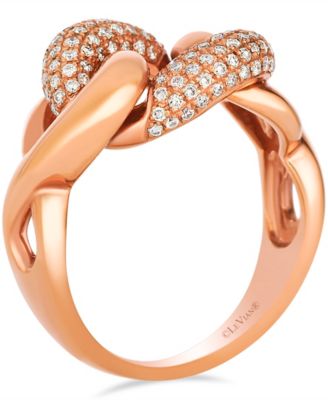 Vanilla Diamond Ring ( 0.48 ct. t.w.) in 14K Strawberry Gold