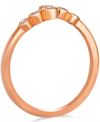Vanilla Diamond Open Ring (0.18 ct. t.w.) in 14K Strawberry Gold