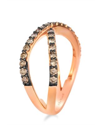 Chocolate Diamond Ring (0.77 ct. t.w.) in 14K Strawberry Gold