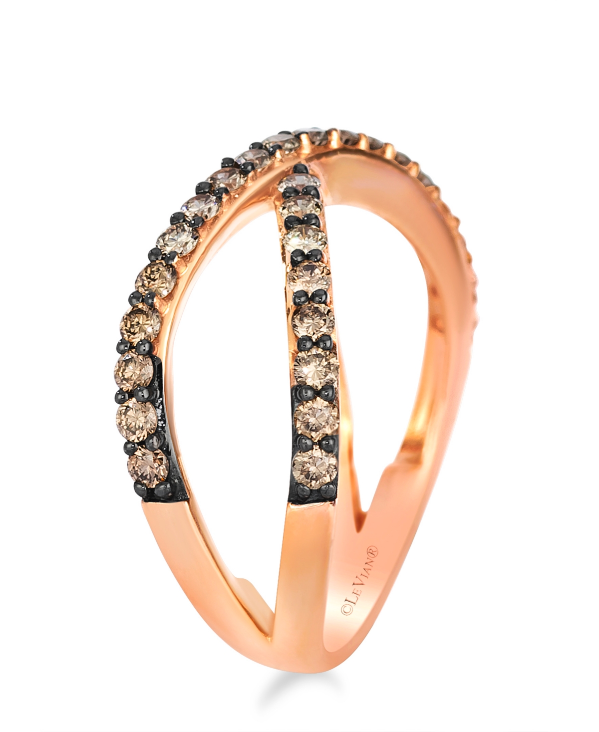 Le Vian Chocolate Diamond Ring (0.77 Ct. T.w.) In 14k Strawberry Gold In Gold