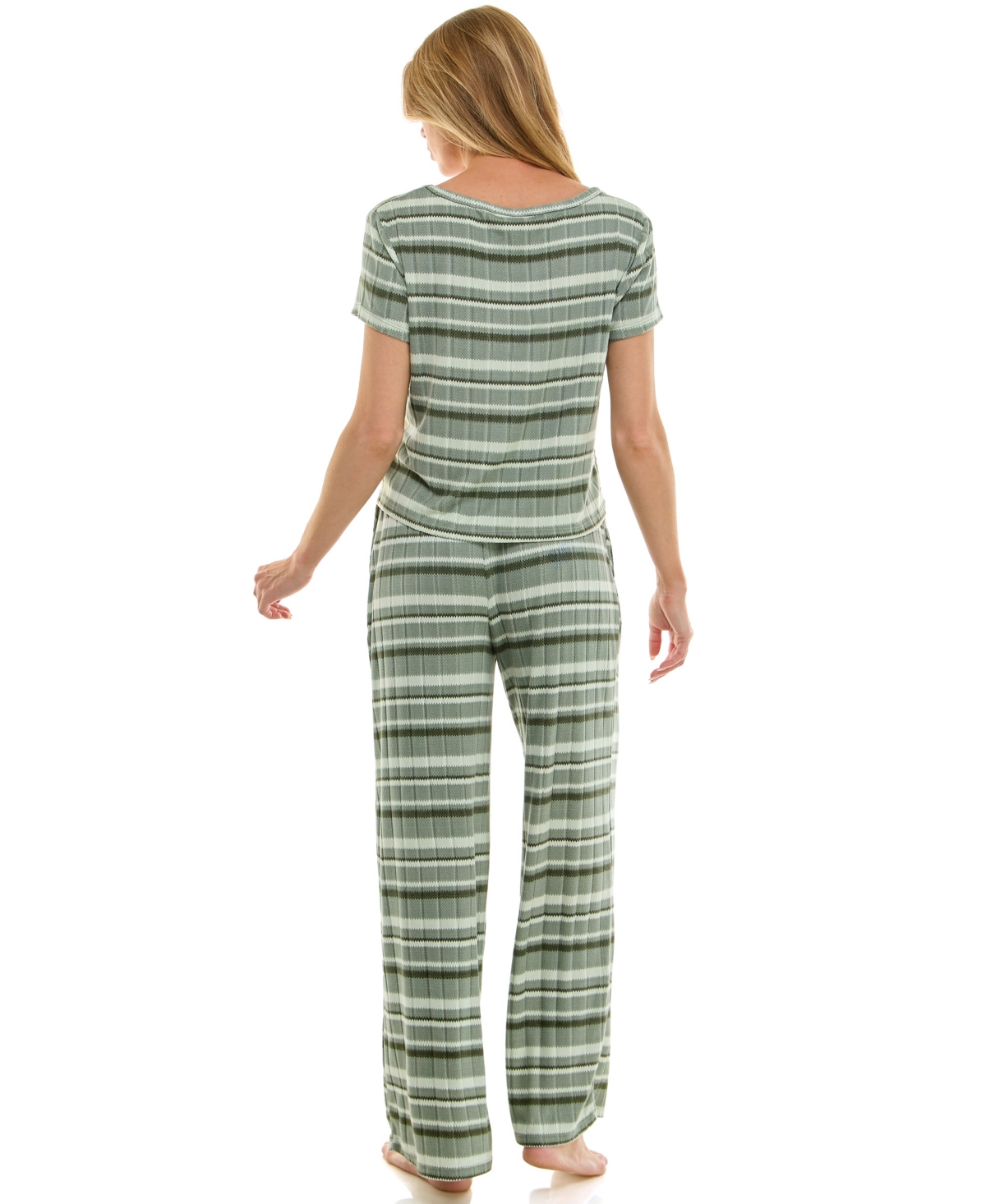 Roudelain Women's 2-Piece Striped Sleepwear Set
