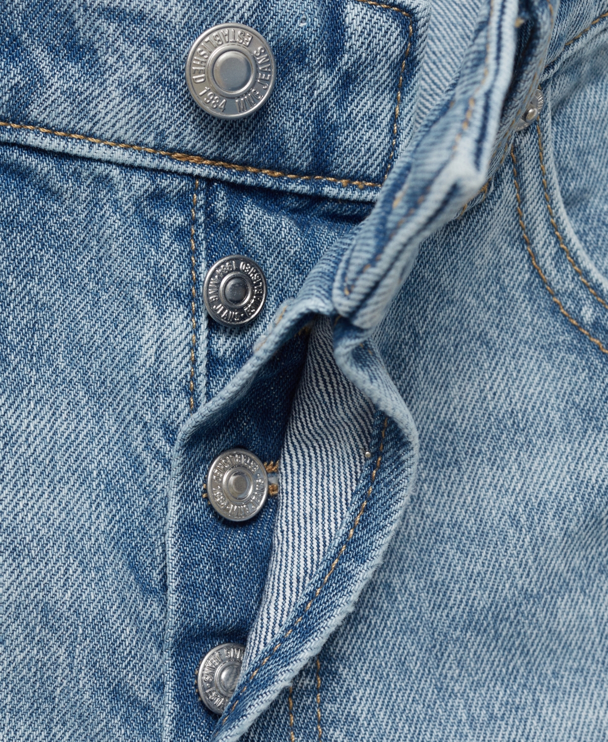 Mango Button Fly Fray Hem Denim Shorts In Blue