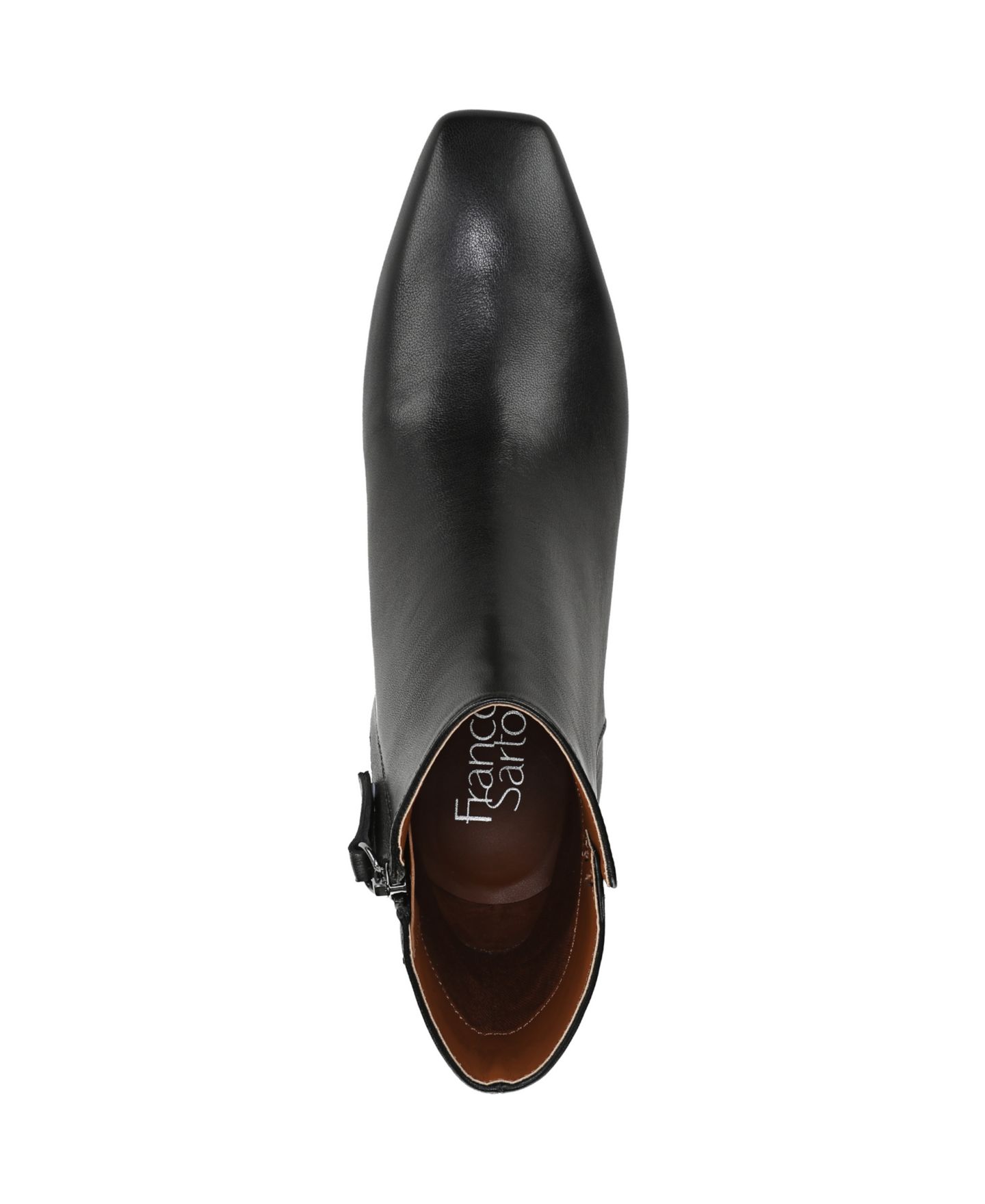Женские ботинки Franco Sarto Luella Square Toe Zip Ankle Booties, цвет: Чёрный кожаный — фото 4