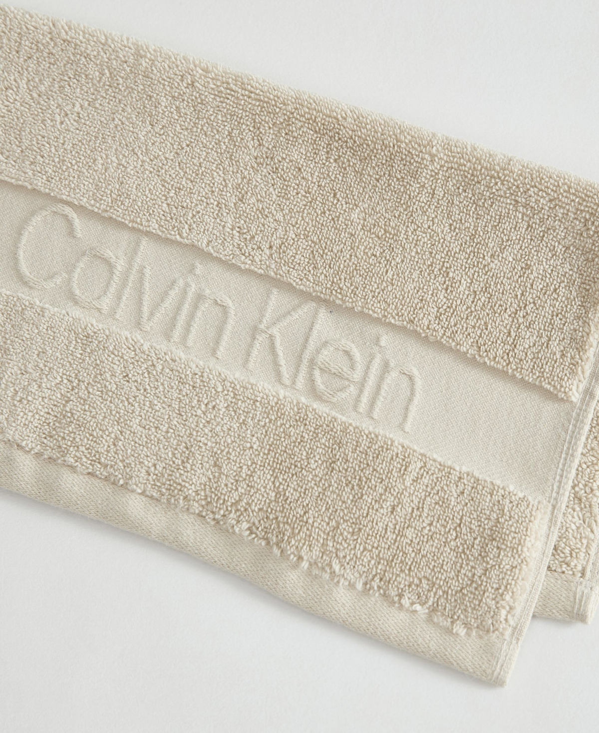 Calvin Klein Iconic Cotton Jacquard Washcloth, 13" x