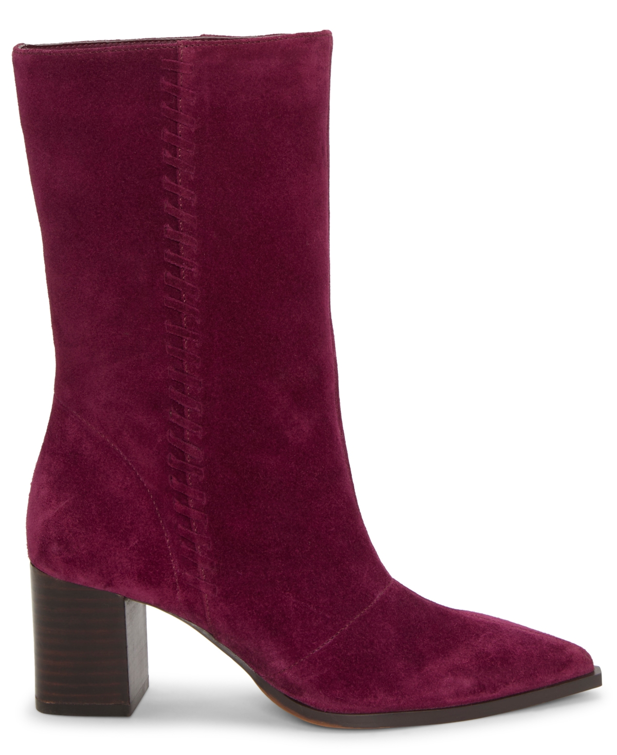 Vince Camuto Women's Lorrys Block-heel Pointed-toe Slouchy Boots In Burgundy