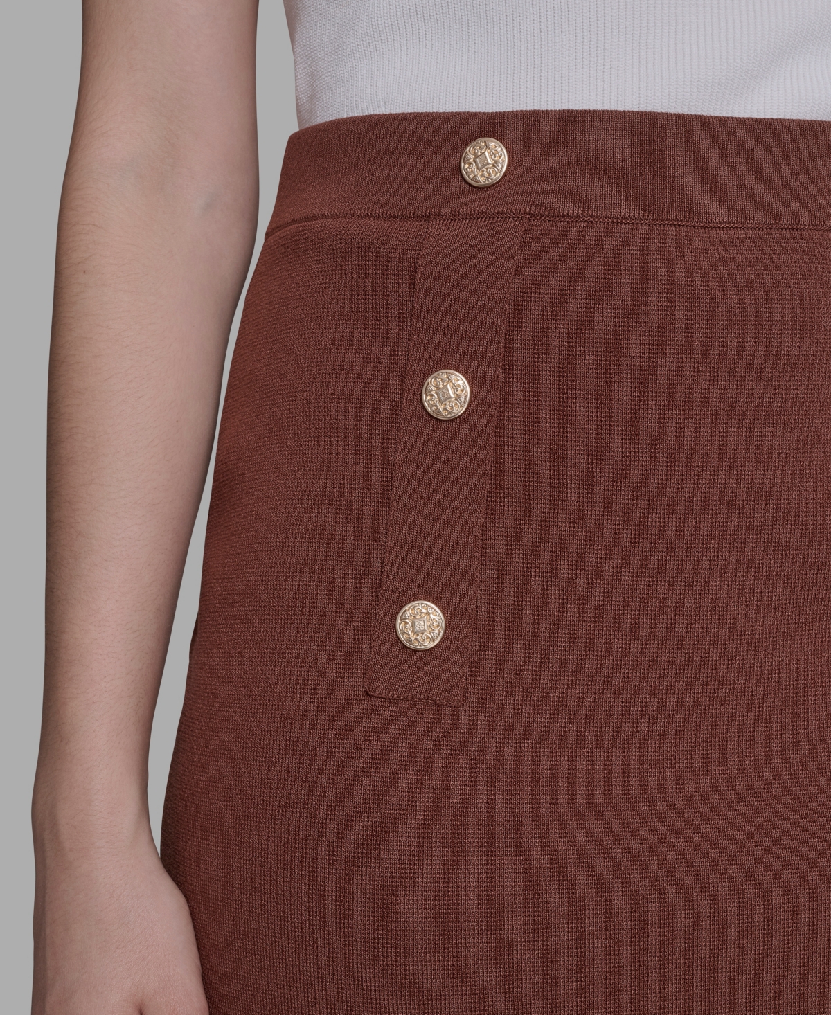 Karl Lagerfeld Women's Pencil Skirt In Brown