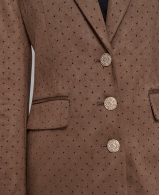 Women's Collared Button Front Blazer