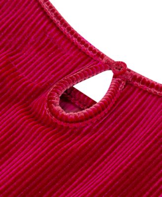 Toddler Girls 2-Piece  Long Sleeve Top and Wide Pants Velour Set