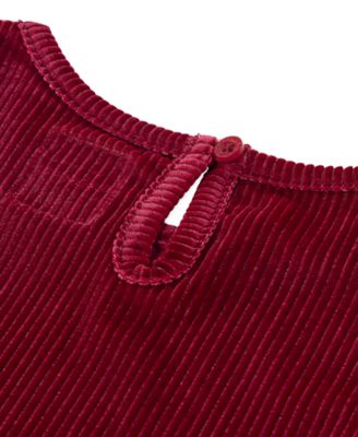 Little Girls 2-Piece  Long Sleeve Top and Wide Pants Velour Set