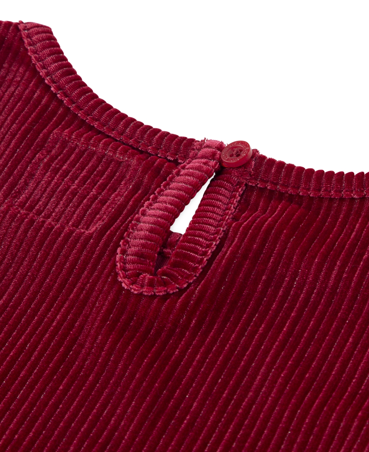 Levi's Little Girls 2-piece Long Sleeve Top And Wide Pants Velour Set In Red