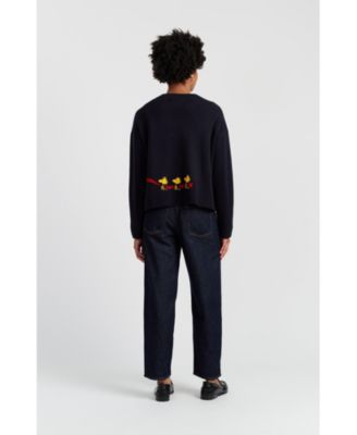 Women's Wool-Cashmere Holiday Snoopy Cardigan