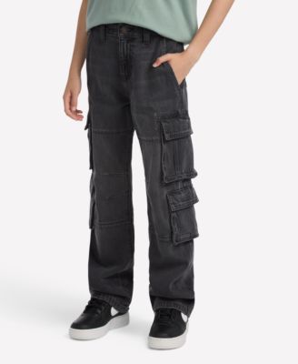 abercrombie kids - Little & Big Boys Baggy Cotton Denim Cargo Pants