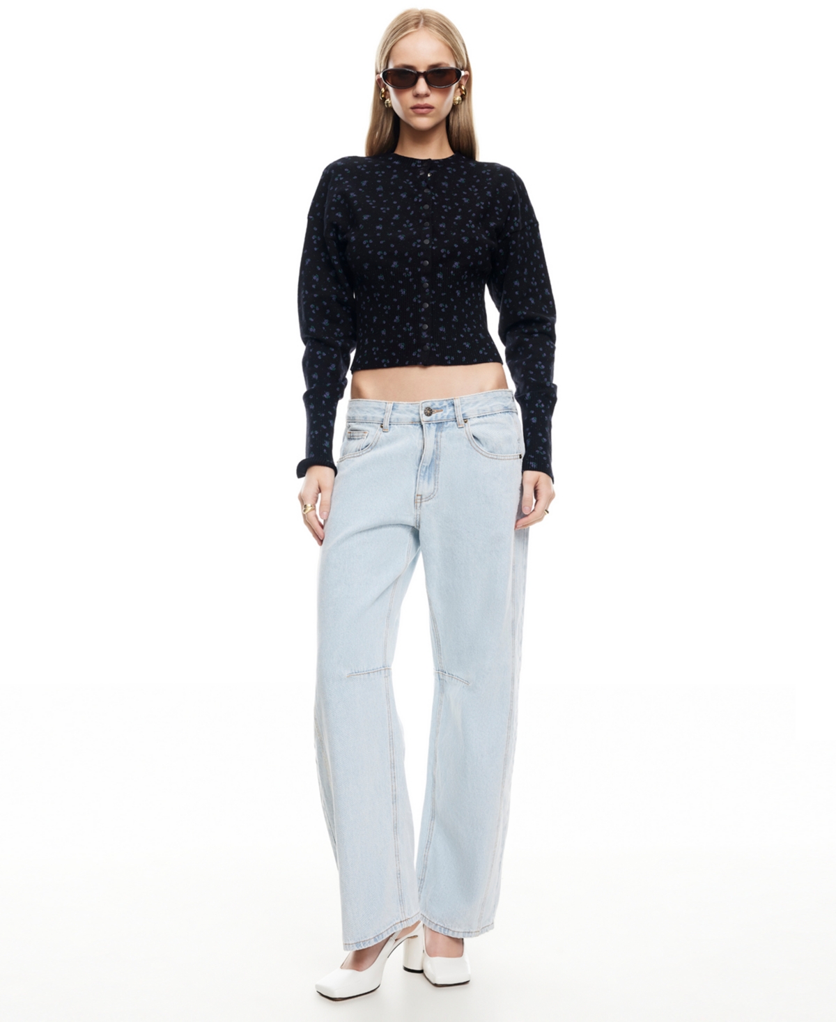 Lioness Women's Shimmer Shift Sweater In Blue