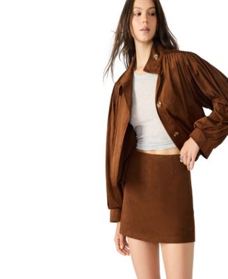Women's&nbsp;Faux Suede Cindi Mini Skirt