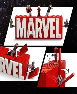 Marvel Logo Minifigures Collectible Buildable Set