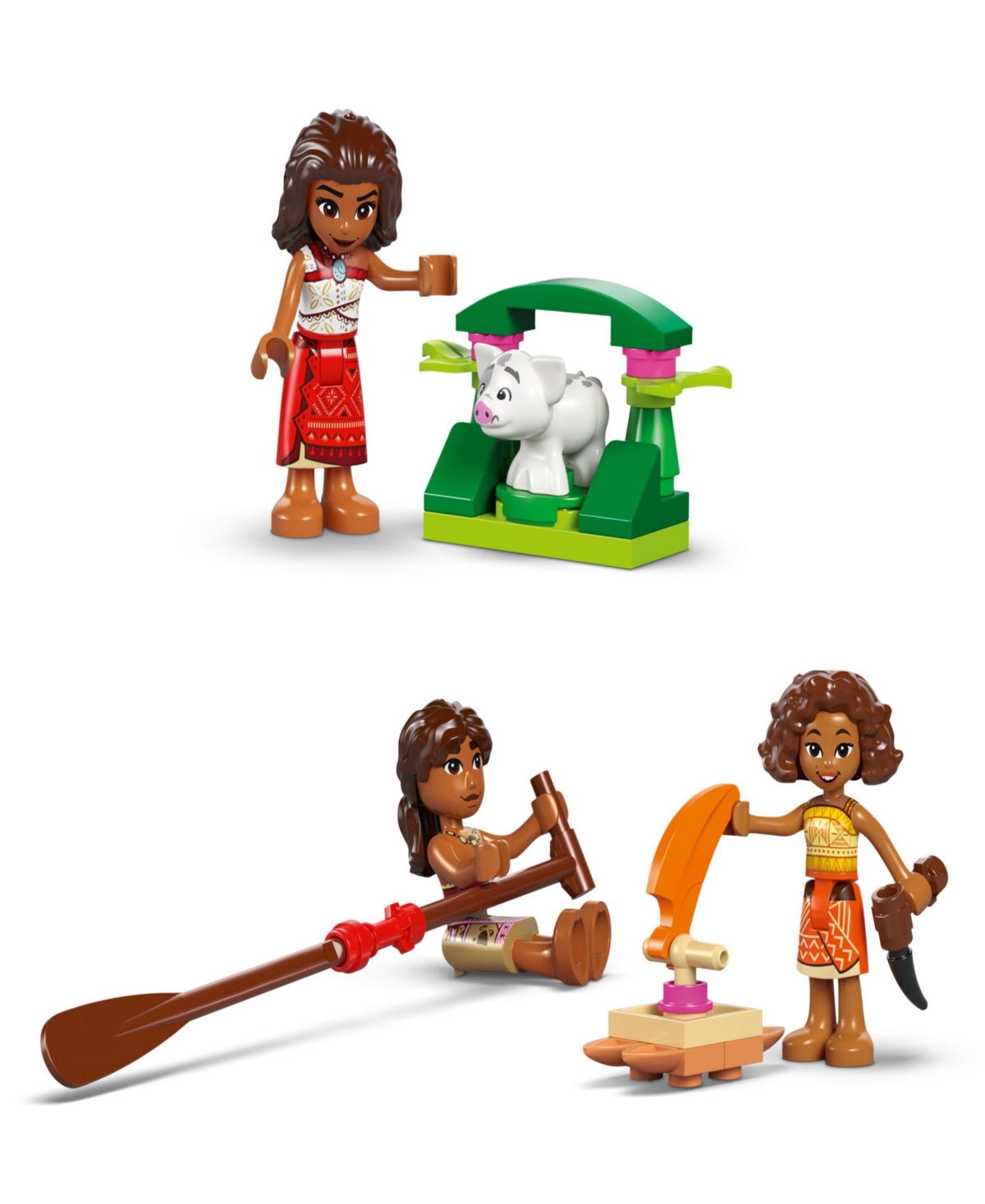 Lego Disney Moana's Adventure Canoe Fantasy Toy Model Kit In Multi