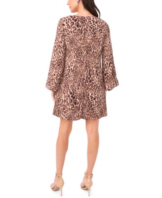 Women's Animal-Print A-line Mini Dress