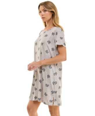 Women's Short Sleeve Printed Sleepshirt