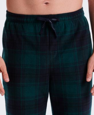 Men's Fleece Buffalo Plaid Print Sleep Pants