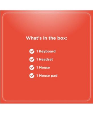 Mistic Gaming Combo Keyboard, Mouse, Headphones, RGB Backlit, Ergonomic Design, Pink, USB Connection, Complete Gaming Set