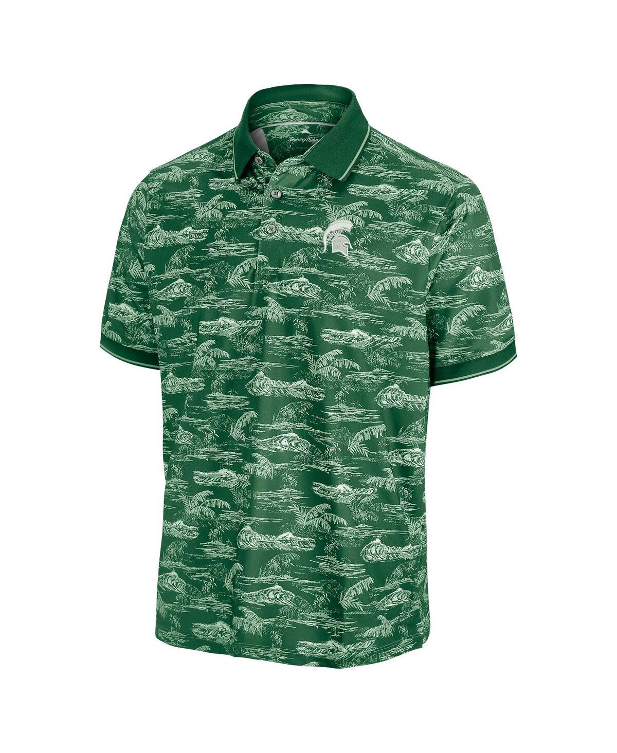 Tommy Bahama Men's Green Michigan State Spartans Sport Bay View Islandzone Polo Shirt In Green