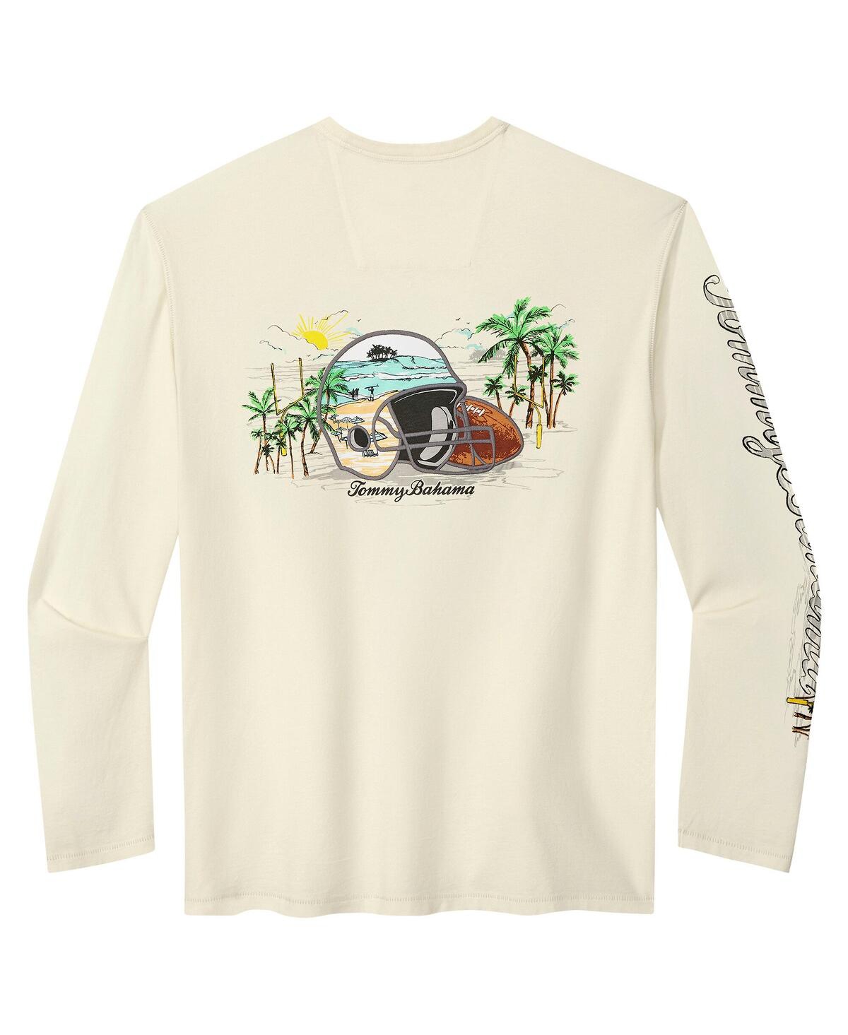 Tommy Bahama Men's Cream San Francisco 49ers Oasis Endzone Lux Long Sleeve T-Shirt